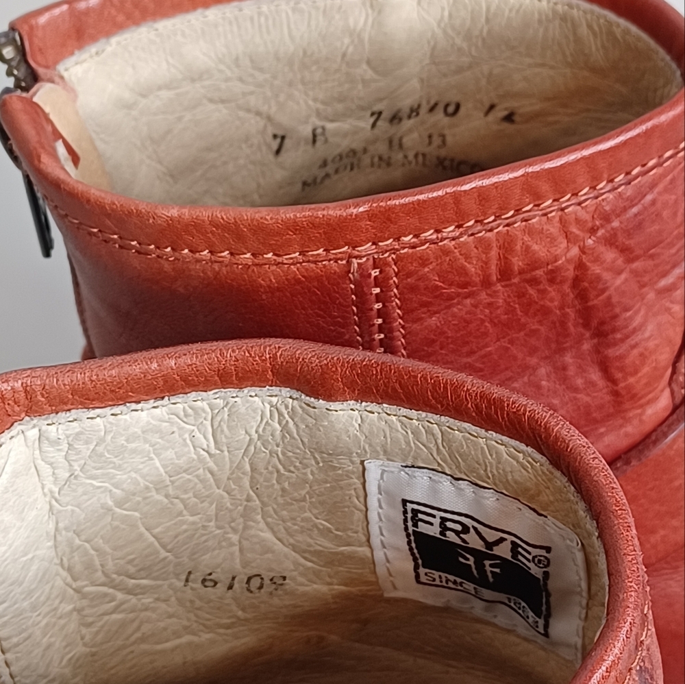 Frye Phillip Boho Leather Sz 7 Harness Boots - Picture 9 of 11